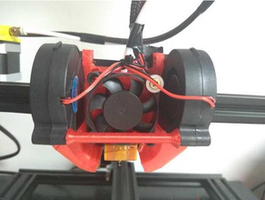 anti vibration fan spacer rebelrousingprops cr-10 duct 3d printer parts 5015 creality 3d print model - Mito3D