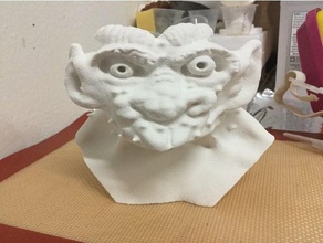 percival gárgola busto criaturas la criatura monster 3d print model - Mito3D