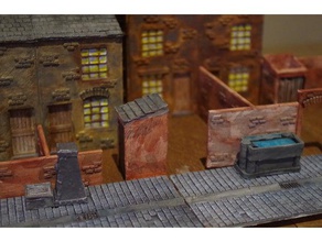 ripper's london - street accessories buildings & structures 28mm historical model railways ripper steampunk victorian wargames wargaming 3d print model - Mito3D