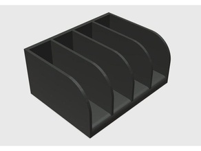 sorter-Schacht - print flat Organisation flach snap zusammen sorter 3d print model - Mito3D