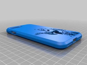 boba fett caso iphone 7 plus telefono cellulare di star wars 3d print model - Mito3D
