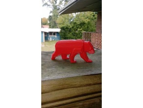 low poly d'ours art l'ours 3d print model - Mito3D