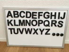 abecedaire mizahı alfabe educatif eğitim jeu lettres 3d print model - Mito3D