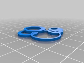 Ringe-Anhänger Schmuck kundengebundene 3d print model - Mito3D