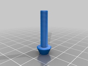 24 mm m5 bouton boulon hex pièces personnalisé 3d print model - Mito3D