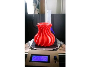 semi espiral florero art 3d print model - Mito3D