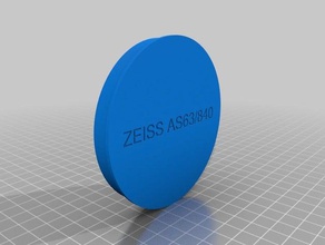 zeiss as63 840 tampa da lente física e astronomia 3d print model - Mito3D