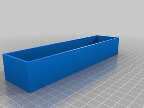 2 largura da caixa recipientes personalizado 3d print model - Mito3D