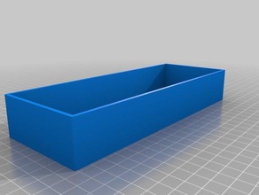 3 casella di larghezza i contenitori su misura 3d print model - Mito3D