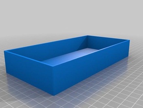 4 width box containers customized 3d print model - Mito3D