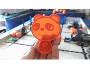 panda bear - crianças animais fusão 360 urso thinkercad brinquedos 3d print model - Mito3D