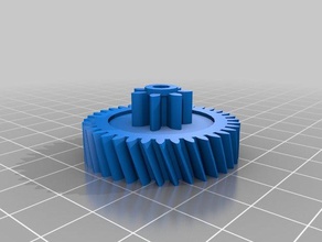meine angepasste Evolvente Getriebe zwei Reihen Zähne - powerwheel-ride-Spielzeug Teile kundengebundene 3d print model - Mito3D