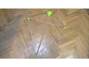 tetrahedron connectors math art 3d print model - Mito3D