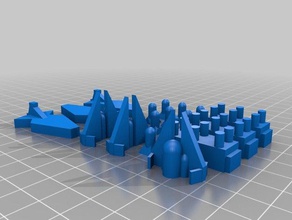 Cumhuriyet rakamlar 3d baskı 3d print model - Mito3D