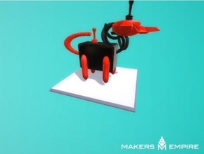 perro-robot art 3d print model - Mito3D