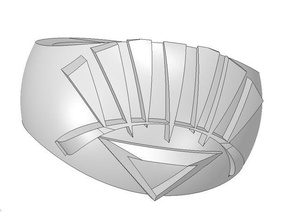 weiße Laterne-ring 3d-drucken 3d print model - Mito3D