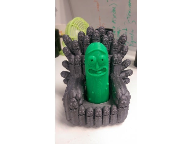 pickle throne toy & game accessories gameofthrones rick rickandmorty morty thegameofthrones 3D print model - Mito3D