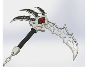 nightfall white lightning chain scythe costume blade cosplay prop weapon halloween japan japanese 3d print model - Mito3D