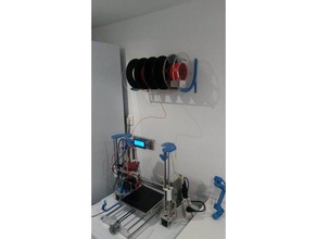duvar makara tutucu 3d yazıcı aksesuarları filament biriktirme destek bobine duvara monte 3d print model - Mito3D