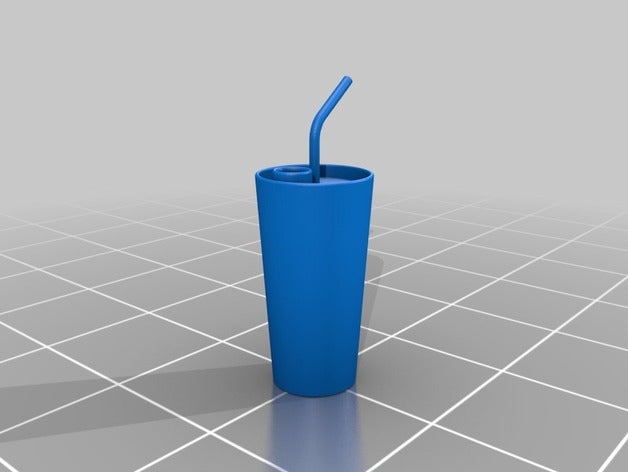 straw cup 3d printing 3D print model - Mito3D