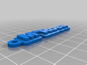 m rosa Schlüsselanhänger kundengebundene 3d print model - Mito3D
