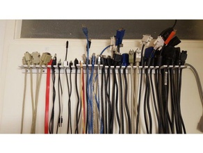 organizer per cavi hobby la staffa di montaggio cavo supporto titolare rack organizzatore 3d print model - Mito3D