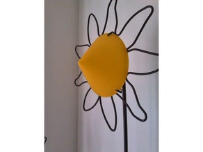 paralume sunnflower famiglia la lampada giallo 3d print model - Mito3D