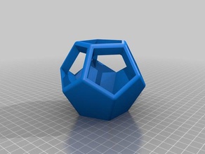 dodecaedro fioriera arredamento krisp3d platonico solido 3d print model - Mito3D