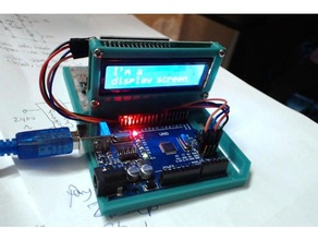 arduino na protoboard lcd variações eletrônica aduino de experimentação 3d print model - Mito3D