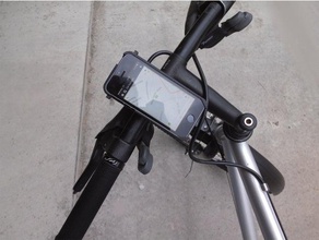 iphone 5s fahrradhalter bicycle phone mount 3d printing 3d print model - Mito3D