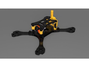 q-frames stealth xs3 xs4 sx5 parts r c vehicles micro quadcopter runcam vtx mount 3d print model - Mito3D
