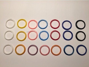marcador de color anillos philips sonicare cepillo dientes cuarto baño eléctrico ohuf 3d print model - Mito3D