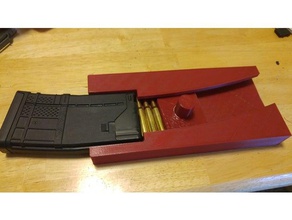 magazine speed loader sport & outdoors ar-15 clip firearm gun mag pyroscooter shooting 3d print model - Mito3D