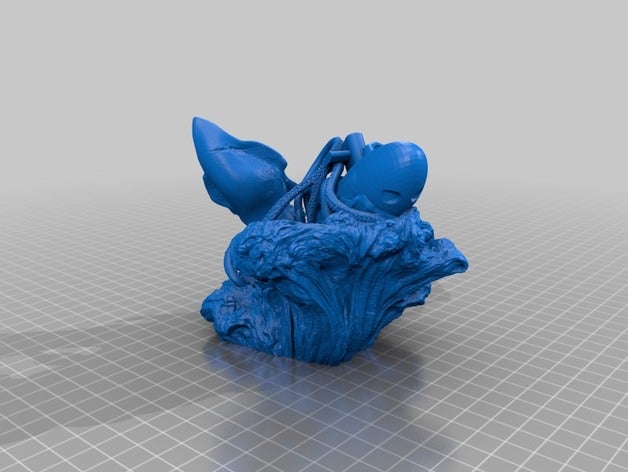 calamari contro modelli sottomarino battaglia subacquea balena 3D print model - Mito3D