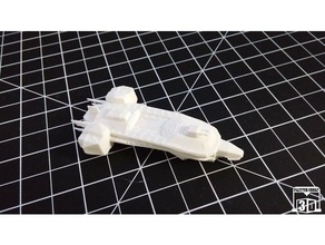 printer forge 3d promotional starship 001 printing space spaceship star trek wars 3d print model - Mito3D