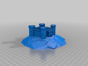 bel castello di base edifici e strutture su misura 3d print model - Mito3D