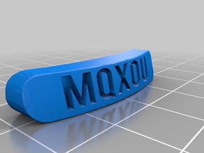 copy steel series rival nameplate engraved username 3d printing 3d print model - Mito3D