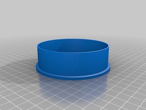 coaster base de pvc bouchon le bricolage personnalisé 3d print model - Mito3D