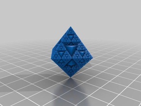 koch cube math customizer education fractal 3d print model - Mito3D