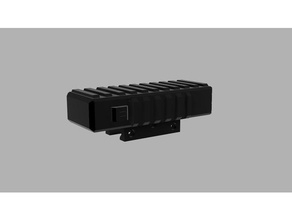 battery box picatinny rail sport & outdoors 3s lipo 6mm airsoft accesories accessories attachment parts airsof g36 g36c g36k case holder protection m4a1 m4 3d print model - Mito3D