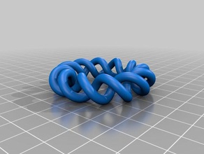 wave-Knoten Mathe-Kunst Knoten krisp3d wave 3d print model - Mito3D
