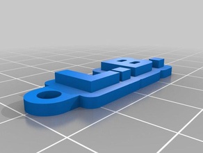 lb llaveros personalizado 3d print model - Mito3D