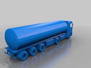 gas tanker truck automotive 3d print model - Mito3D