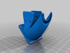 2-in-1 fan duct extruder filament cooler e3d v6 mod 2 nylon ties 3d printing 3d print model - Mito3D