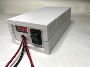 boîtier de 1,25-35v 03-10a réglable step-down convertisseur buck alimentation chargeur solaire l'électronique l'ampèremètre banggood batterie la boîte cas bloc d'alimentation converter voltmètre 3d print model - Mito3D