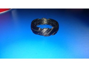 ring edge supports rings 3d print model - Mito3D