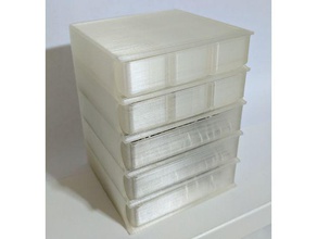 stackable tray rack tool holders & boxes 3d print model - Mito3D