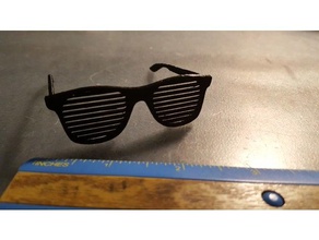 sunglasses glasses shades shutter shuttershades sun sunglass 3d print model - Mito3D