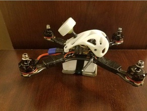 qav-xs realacc racer-pod r c vehículos drone de carreras micro quadcopter miniquad quad marco 3d print model - Mito3D