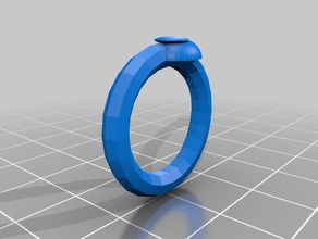 simplistic moon ring rings mako mermaids 3d print model - Mito3D